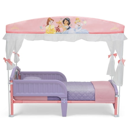 デルタ 子供用ベッド ディズニー プリンセス パープル 子ども用 キャノピー付き トドラーベッド 天蓋 キッズ 幼児 子供部屋 DELTA