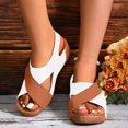 thumbnail image 2 of Wedge Platform Backstrap Sandal for Women 2025 Fashion Casual Arch Support Mid Heel Dress Sandals, 2 of 6