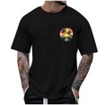 thumbnail image 2 of Cmfcve Graphic T-Shirt for Men Short Sleeve Round Neck Sports T-shirt Versatile Breathable Outdoor Shirt, 2 of 5