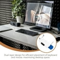 thumbnail image 4 of LIFKOME Storage Organization Under Desk Keyboard Trays White 1Pack Ergonomic Comfort, 4 of 8