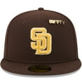 thumbnail image 2 of Men's New Era  Brown San Diego Padres 2025 59FIFTY Day 59FIFTY Fitted Hat with Pins, 2 of 5