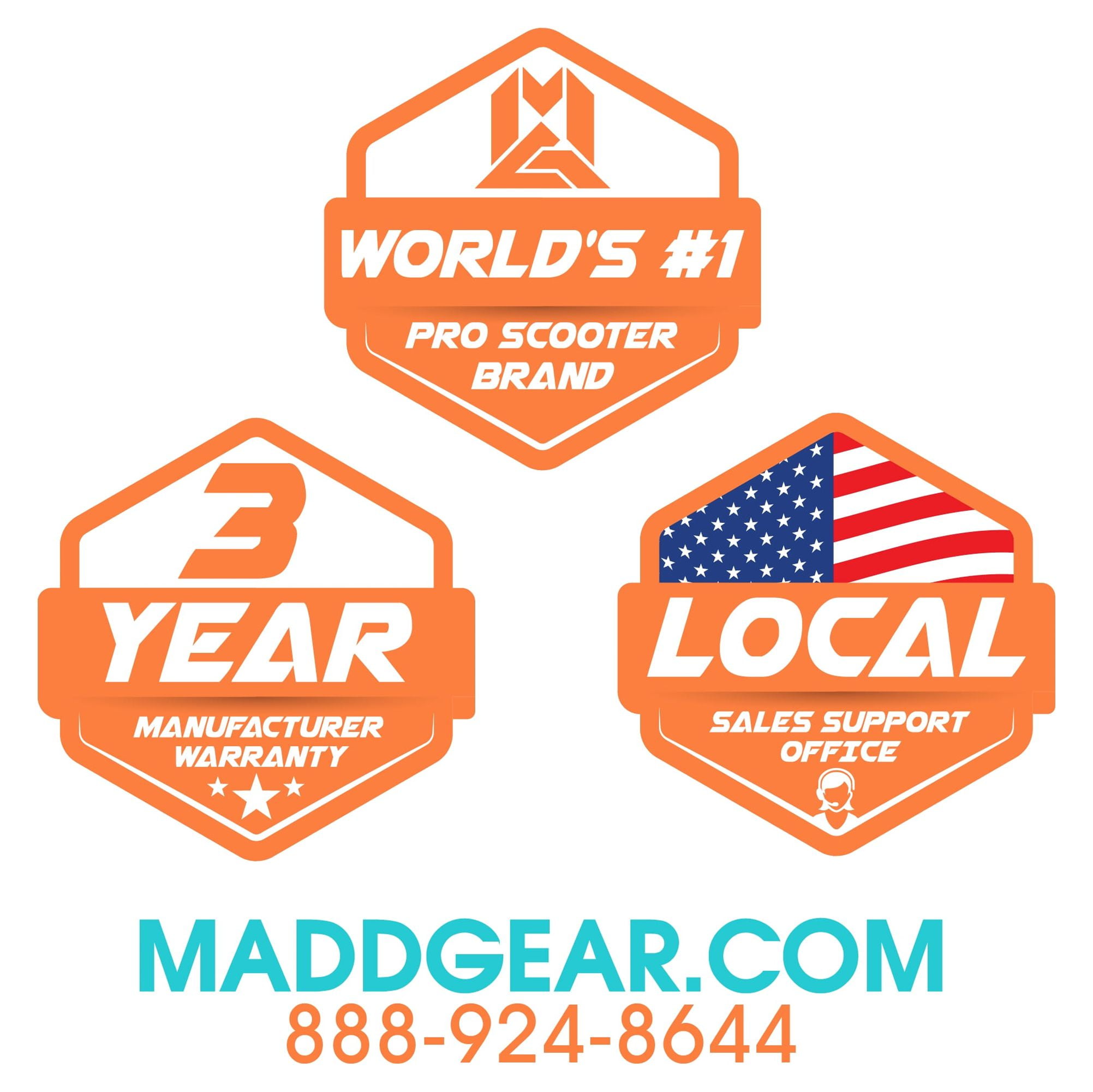 Madd Gear Carve 100 Folding Kids Inline Kick Scooter - Lightweight Height Adjustable 3 Yrs + Fully Assembled & Ready-to-Ride