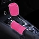 thumbnail image 5 of Juego de fundas para volante esponjosas, 3 piezas, cálidas para el invierno, para freno de mano, funda para palanca de cambios, accesorios interiores universales de felpa antideslizantes, color rosa, 5 of 5
