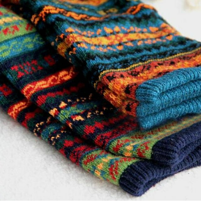 Besufy Adult Women Long Leg Warmers Winter Boot Knee High Knit Crochet ...