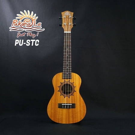 PukanaLa Model PU-STC "Summer" Tattoo Series Sapele Mahogany Concert Ukulele