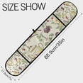 thumbnail image 3 of Yayeee Double Oven Mitt Kitchen Heat Resistant Baking 35" x7" Quilted Glove, Purple Birds Teapots, 3 of 6