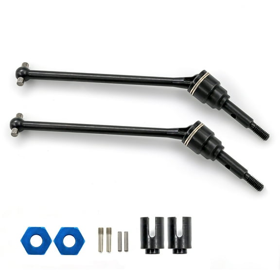 Black Steel CVD Drive Shafts For Traxxas 1/10 Slash 4x4 Rustler 2WD RC Car Replacement