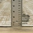 thumbnail image 5 of 4' X 6' Beige Ivory Charcoal Brown Tan And Grey Abstract Power Loom Stain Resistant Area Rug With Fringe, 5 of 10