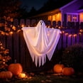 thumbnail image 6 of Halloween Hanging Ghost Decoration, Cute Floating Ghost Wall Decor Easy Hanging Reusable Spooky Party Ornament, Outdoor Yard Porch Door Window Decor for Halloween Party Hauntedy Houses, 6 of 6