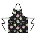 thumbnail image 2 of Pioneer Flower Floral Print Pattern Apron for Women and Men, Cotton Linen Waterproof with Pockets, Adjustable, 33x27 Inch for Kitchen, Gardening, BBQ, Salon, 2 of 6