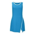thumbnail image 7 of Womens Summer Athletic Tennis Dresses with Shorts Underneath Stretch Sleeveless Tank Romper Dress Golf Workout Outfits, Blue, S, 7 of 7