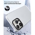 thumbnail image 5 of Case Compatible with iPhone 15 Pro (6.1-inch) Matte Translucent Phone Case for Men, Women, Girls, Thin Back Cover, Frost Clear, 5 of 8