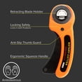 thumbnail image 3 of Craft County 45 mm Rotary Cutter – Perfect for Cutting All Types of Fabric, Leather, Vinyl, and More!, 3 of 4