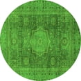 thumbnail image 1 of Ahgly Company Indoor Round Abstract Green Modern Area Rugs, 6' Round, 1 of 4
