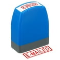 thumbnail image 1 of Unique Bargains E-mailed Stamp Self Inking Red Ink Office Stamps Pre Inked Message Stamp Business Stamp Style 1, Blue, 1 of 6