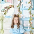 thumbnail image 4 of Guirnalda de Pascua Iluminada de 1,8 M En Flores de Color, Ramas Ajustables para Personalizadas, Luces Cálidas y Acogedoras, Decoración Navideña Primaveral, Perfecta para Celebraciones Festivas., 4 of 7