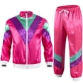 thumbnail image 3 of Ceisia Gift Men's Printed Casual Hooded Long Sleeve Elastic Waist Two Piece Loungewear Set, 3 of 4