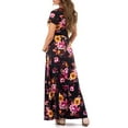 thumbnail image 4 of Mother Bee Maternity Short Sleeve Faux Wrap Dress with Adjustable Belt, 4 of 4