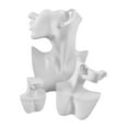 thumbnail image 3 of Juego de 3 soportes para bustos de joyería, exhibidores, vista lateral, profesionales y versátiles para Blanco, 3 of 9