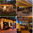 thumbnail image 2 of Hidixon Cadena de luces para exteriores de 100 pies Luces de patio impermeables Globos exteriores LED inastillables Iluminación interior exterior con certificación UL Fiesta de bistró en el patio tras, 2 of 5
