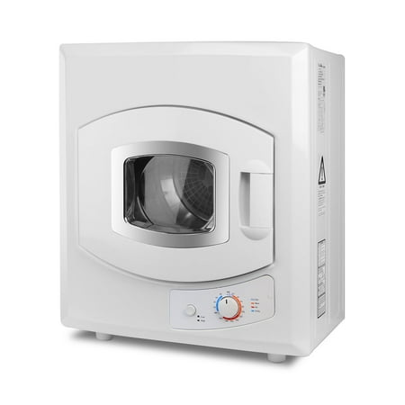 Barton Electric Compact Laundry Dryer 8.8lbs Capacity Clothes Dryer with Control Panel Automatic Drying Mode, White