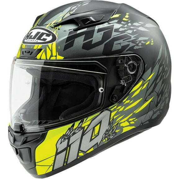 HJC i10 Pitfall Motorcycle Helmet Hi-Vis 3XL
