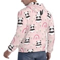 thumbnail image 6 of Kdxio Cute Cartoon Panda Print Mens Casual Hooded Collar Drawstring Hoodies Pullover Sweatshirts Casual Long Sleeve Shirts-X-Large, 6 of 7