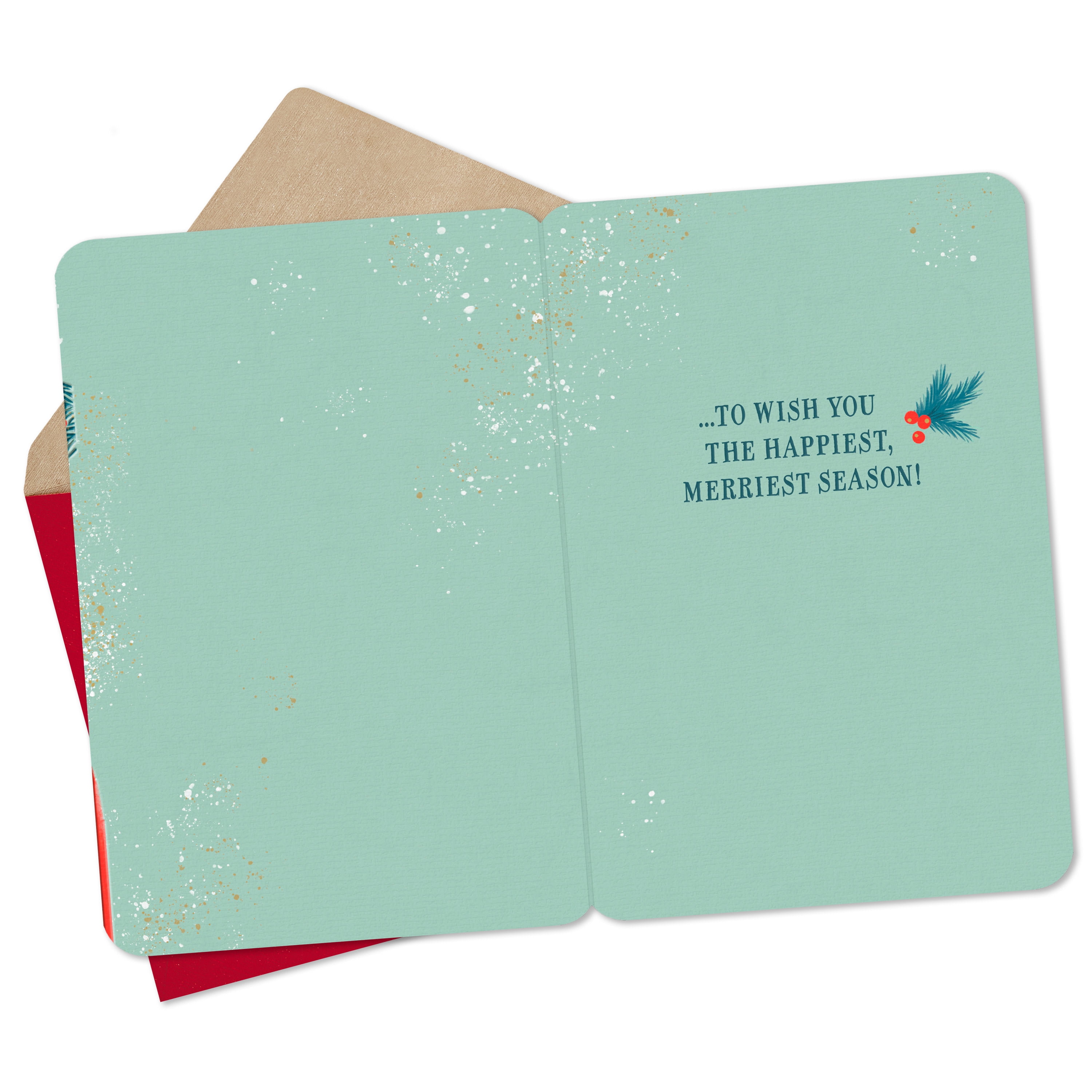 Hallmark Christmas Greeting Card (You're Ever So Nice Santa and Snow)