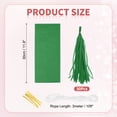 thumbnail image 2 of Uxcell 30Pcs Paper Tassels Garland, Tassel Garland Banner with Rope and Tie Wire for Party Decorations Wedding Decorations Football Party Engagement Decor DIY, Deep Green, 2 of 7