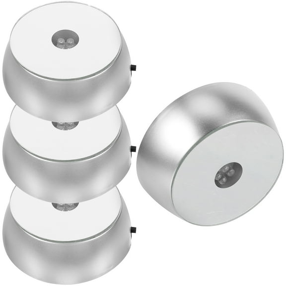 NUOLUX 4pcs Crystal Display Stand Lighted Display Base For Crystals Stand Lights For Jewelry Multi-Functional Holder