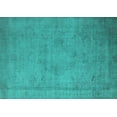 thumbnail image 1 of Ahgly Company Indoor Rectangle Oriental Turquoise Blue Industrial Area Rugs, 2' x 4', 1 of 4