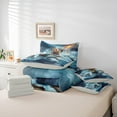 thumbnail image 6 of Manfei Pet Animal Kitten 7pcs Bedding Comforter Set,Ocean Animal Shark Queen Bedding Sets,Nautical Adventure Queen Sheet Sets For Girls Teens,Ultra Soft Home Decor Reversible, 6 of 8