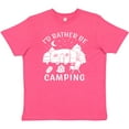 thumbnail image 3 of Inktastic I'd Rather Be Camping Youth T-Shirt, 3 of 5