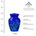thumbnail image 2 of JAGASY Blue Urn for Ashes Adult Male & Female - Small Urns for Human Ashes Keepsake - Miniature Cremation Urns for Mother - Tiny Urn for Mom & Dad - (3 Inch), 2 of 7
