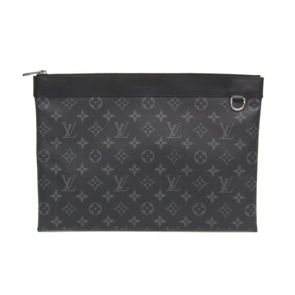 Pre-Owned Louis Vuitton Monogram Eclipse Pochette Discovery M62291 Men's Clutch Bag Monogram...