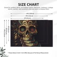 thumbnail image 3 of Sugar Skull Paisley Mexican Skulls Four Hole Decorated Banner Flag for Garden Yard Home Decoration Indoor Outdoor 2x3 Ft, 3 of 7