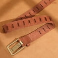 thumbnail image 6 of JASGOOD Womens Genuine Leather Belt for Jeans Pants Width 1.5" Western Cowgirl Belts for Ladies, 6 of 6