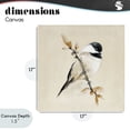 thumbnail image 4 of Stupell Industries Farmhouse Muted Watercolor Chickadee Canvas Art, 17 x 17, by Diannart, 4 of 8