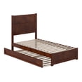thumbnail image 3 of AFI Aveline Twin Platform Bed with Matching Footboard & Twin Trundle, Walnut, 3 of 13