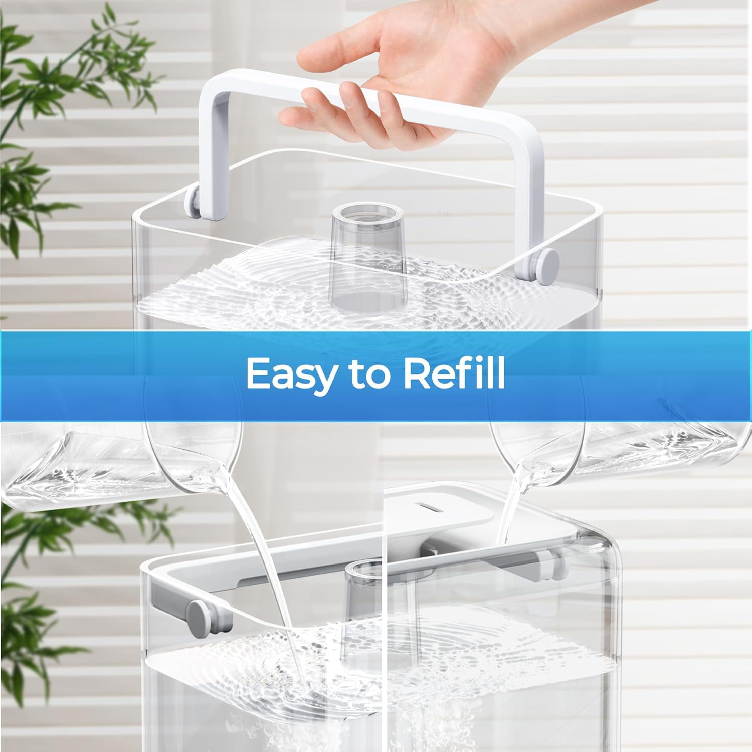 CHIVALZ Humidifier for Room, 6L Cool Mist Top-Fill Humidifiers with Diffuser up to 538 Sqft