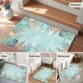 thumbnail image 5 of Entryway Rug 2'x3', Blue Coastal Small Rug for Kitchen Bathroom Door Mat Indoor Entrance, Summer Nautical Beach Coral Starfish Non-Slip Area Rugs Floor Mats Carpet Front Door Rugs, 5 of 8