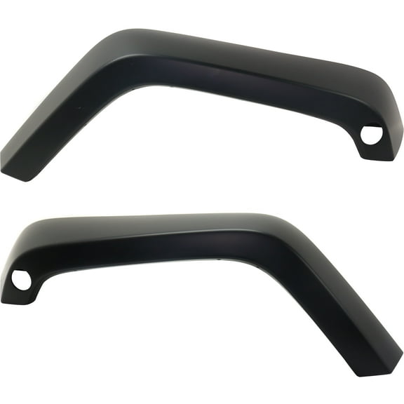 Garage-Pro Front, Driver and Passenger Side Fender Flares Set of 2 Compatible with 2018 Jeep Wrangler JK & 2007-2017 Wrangler Primed - CAPA