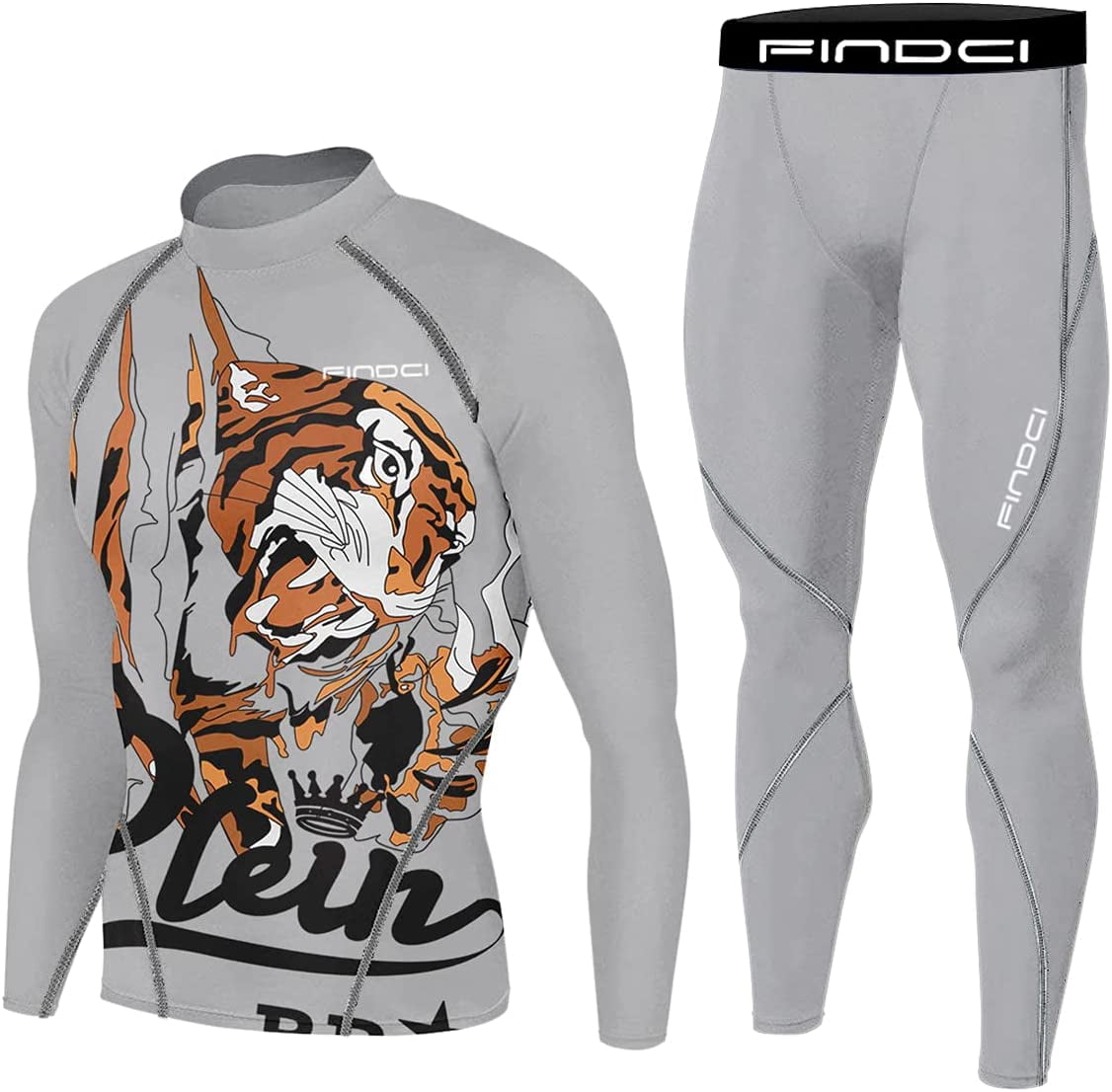 FINDCI Men's Compression Sportswear Suits Gym Tights Training Boxing ...