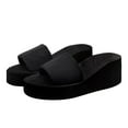 thumbnail image 4 of Mostsola Slippers for Women Platform Sandals Backless Wedges Heels Slip on Sandals Shoes, 4 of 8