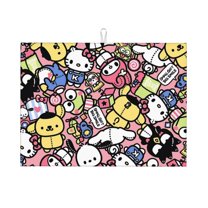Gokiu Sanrio for Microfiber Dish Drying Mat Large 18" x 24" Absorbent Dish Drainer Kitchen Counter Mat for Kitchen Counter Dish Drying Pad