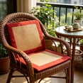 thumbnail image 2 of AYktou Mugwort Floss Cooling Rattan Chair Cushions, 16.5×16.5 Inch Summer Breathable Chair Mat Car Seat Cushion with Embroidered Edge Trimming, Non-Slip Comfortable Seat Pad for Dining Office Chairs, 2 of 7