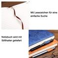 thumbnail image 4 of Cuaderno A5 rayado, tapa dura, 360 páginas, papel premium de 80 g/m2 para notas, planificación, estudio, viajes, dibujos, bocetos y proyectos (azul), 4 of 8