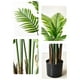 thumbnail image 5 of Bewildely Fácil de limpiar, hoja de Monstera, decoración del jardín del hogar, palmera Artificial interior o exterior, elegante Decoración 0.8m18 hojas, 5 of 6