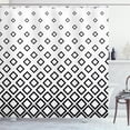 thumbnail image 1 of Ambesonne Geometric Shower Curtain, Square Pattern Art, 69"Wx84"L, Black White, 1 of 3