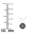 thumbnail image 3 of SZUL Women's 14K White Gold 6MM Round Blue Topaz Pendant, 3 of 5